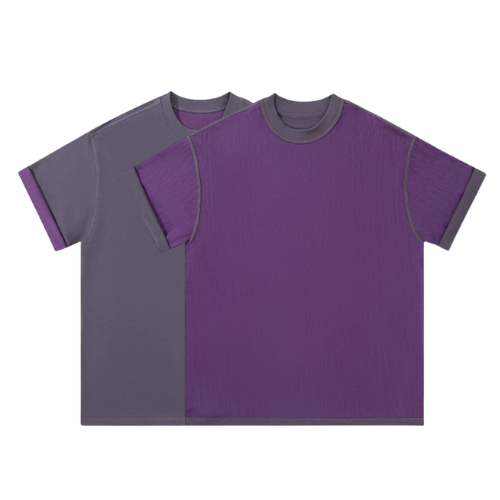 Double-Sided Wear Two-Color Short-Sleeved Vest T-Shirt -280g