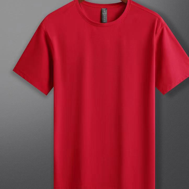 2AW3601Unisex breathable and smooth feel round neck sports T-shirt