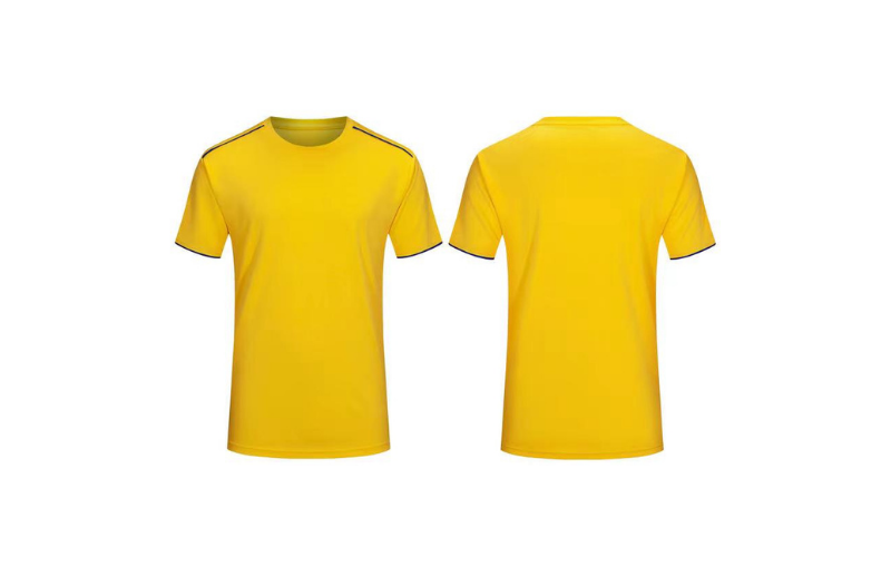 Polyester unisex quick-drying breathable round-neck sports T-shirt for adults and children