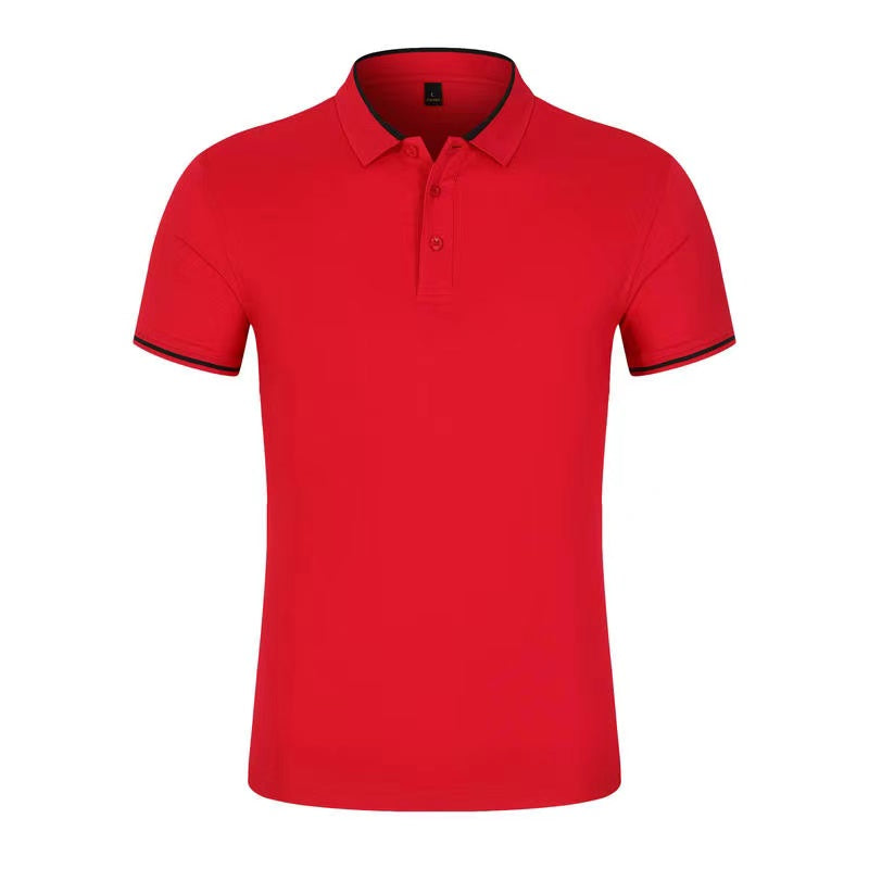 JACQUARD COLLAR MERCERIZED PEARL FLOWER POLO SHIRT