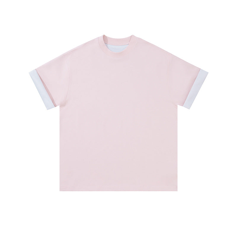 Double-Sided Wear Two-Color Short-Sleeved Vest T-Shirt -280g
