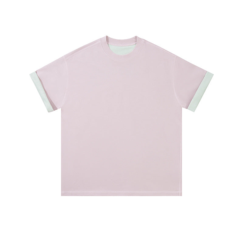 Double-Sided Wear Two-Color Short-Sleeved Vest T-Shirt -280g