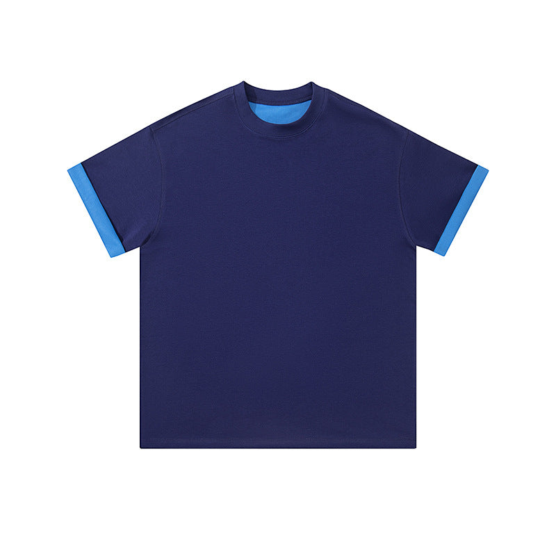 Double-Sided Wear Two-Color Short-Sleeved Vest T-Shirt -280g