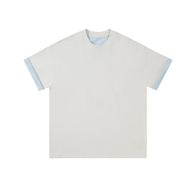 Double-Sided Wear Two-Color Short-Sleeved Vest T-Shirt -280g