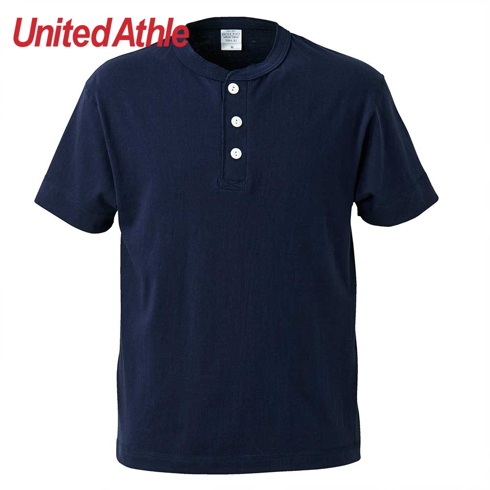 United Athle [5004-01] Henry Collar Cotton T-shirt