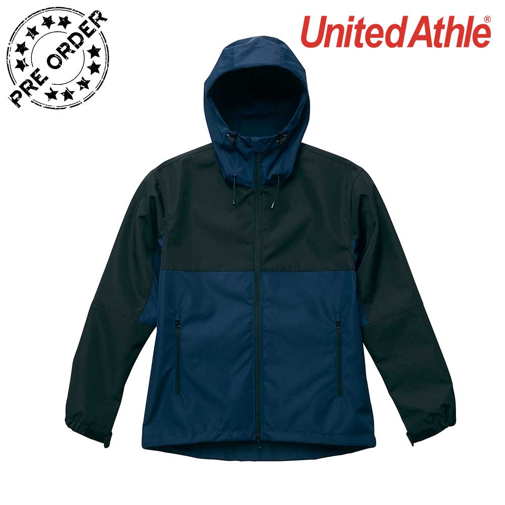 United Athle [7489-01] Mix-Color Waterproof Jacket (Single Layer)