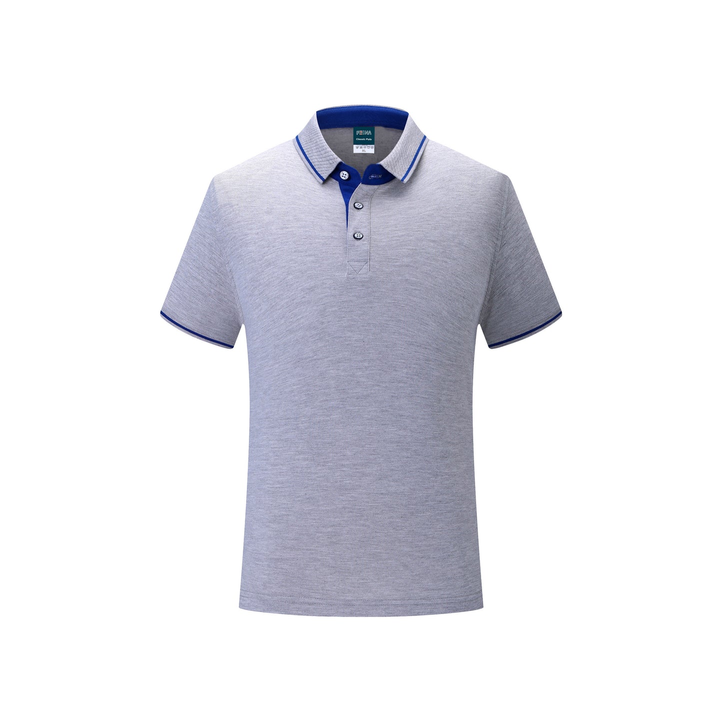 Feina [*1978FN] PINEAPPLE COLOR COLLAR SHORT-SLEEVED POLO SHIRT