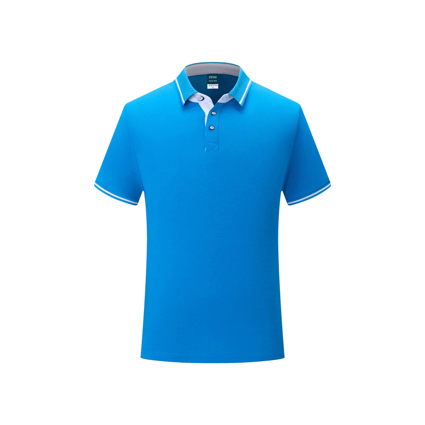 Feina [*1978FN] PINEAPPLE COLOR COLLAR SHORT-SLEEVED POLO SHIRT