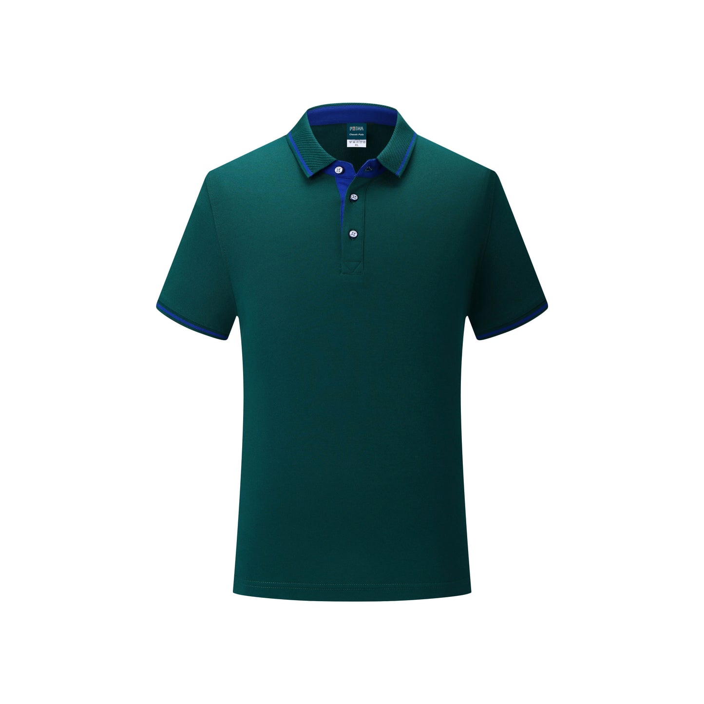Feina [*1978FN] PINEAPPLE COLOR COLLAR SHORT-SLEEVED POLO SHIRT