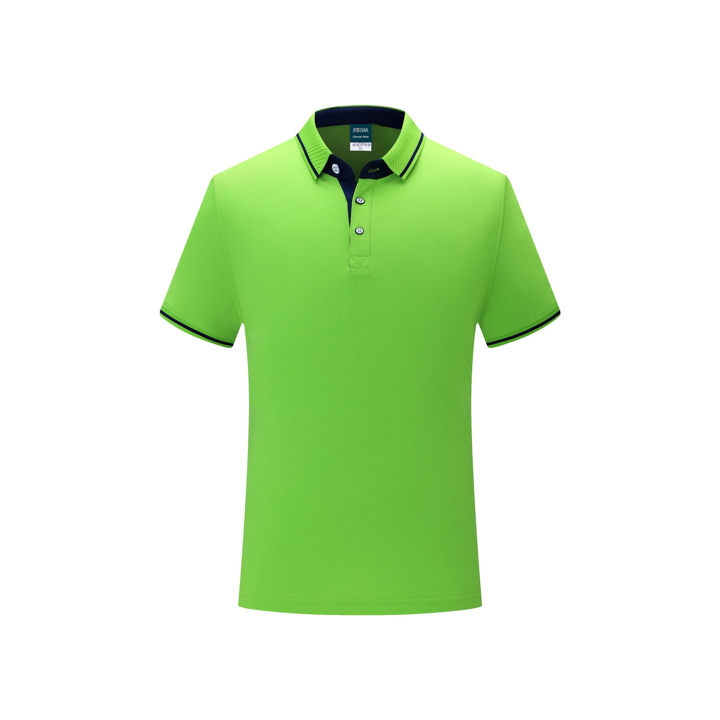 Feina [*1978FN] PINEAPPLE COLOR COLLAR SHORT-SLEEVED POLO SHIRT