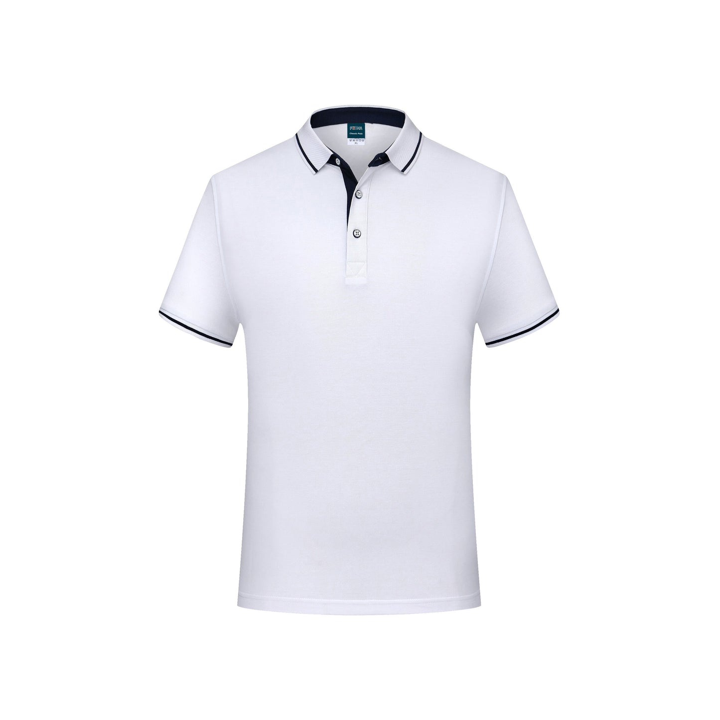 Feina [*1978FN] PINEAPPLE COLOR COLLAR SHORT-SLEEVED POLO SHIRT