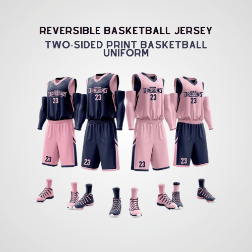 High-Quality Customizable Men's Reversible Basketball Uniform Set