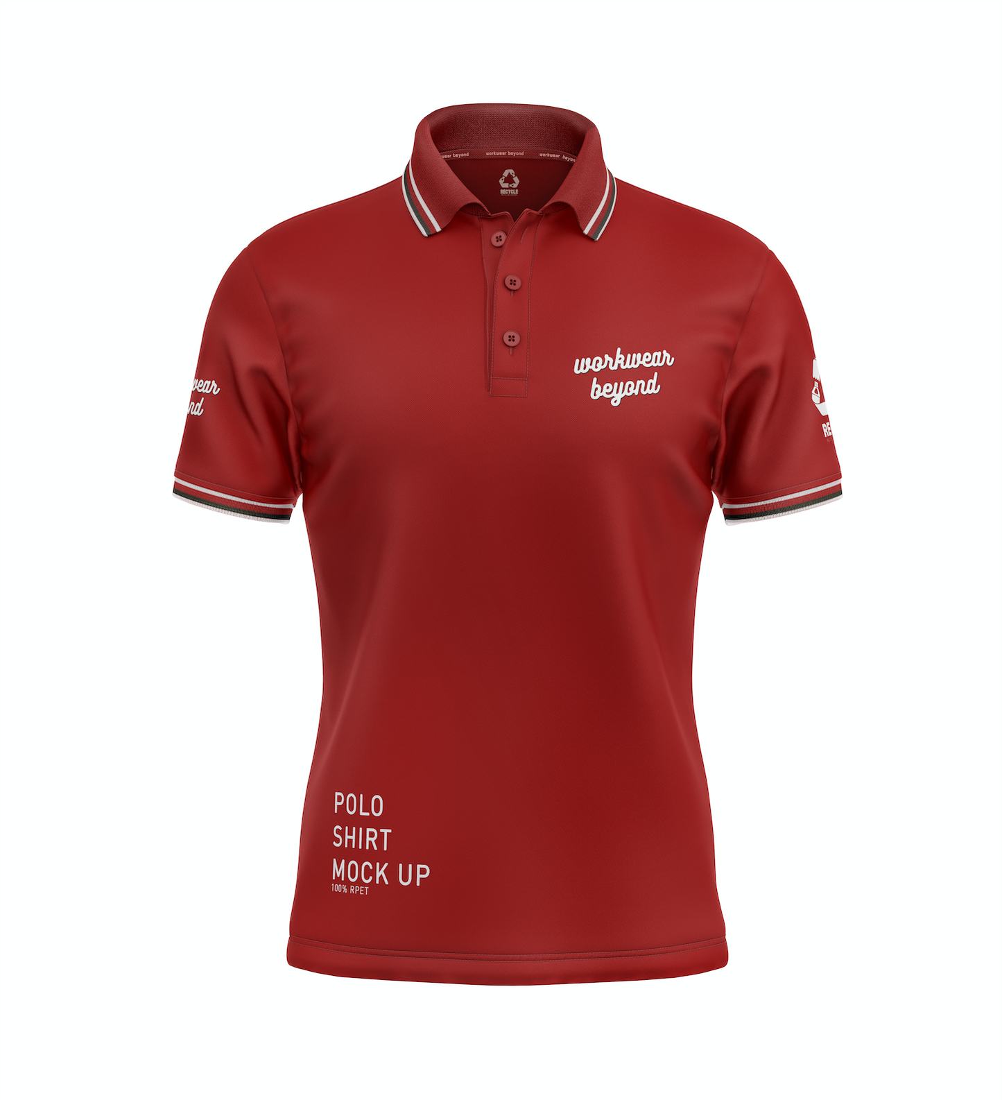SUSTAINABLE RPET CUSTOM PATTERNED POLO SHIRTS