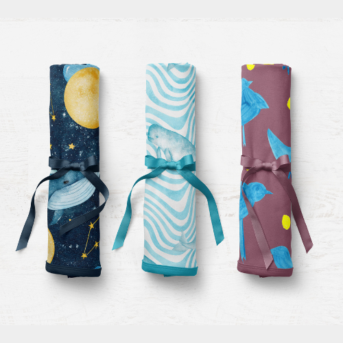 mecilla [*8AW3707-3708] CUSTOMIZED PRINTED ORGANIC COTTON BLANKET FOR BABIES AND KIDS