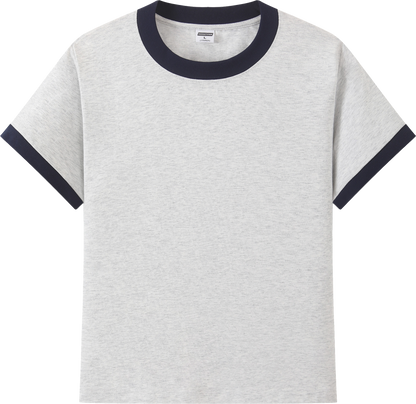 230g Sorona Colorblock Women’s Crewneck T-Shirt - 7A Antibacterial