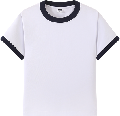 230g Sorona Colorblock Women’s Crewneck T-Shirt - 7A Antibacterial