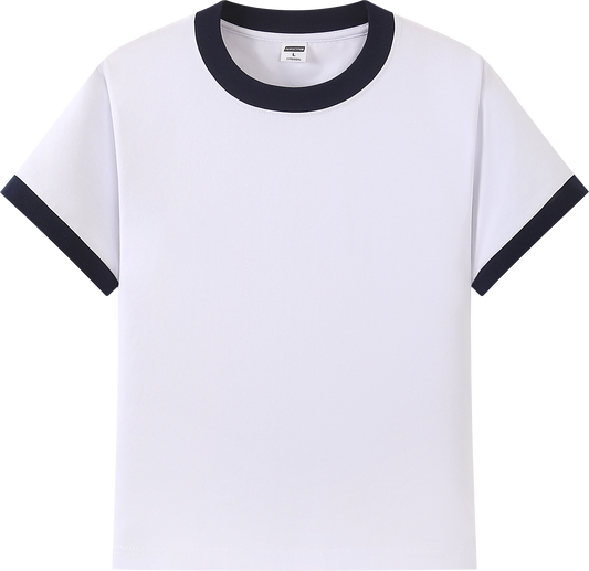 230g Sorona Colorblock Women’s Crewneck T-Shirt - 7A Antibacterial