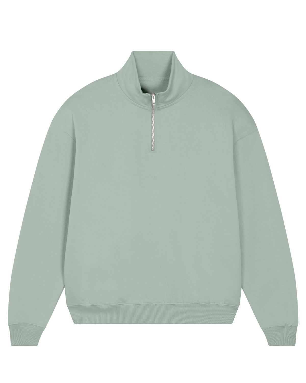 mecilla [*26795] THE UNISEX BOXY DRY HAND FEEL QUARTER ZIP SWEATSHIRT