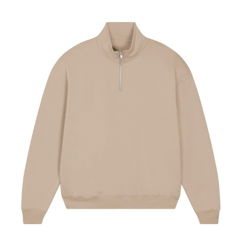 mecilla [*26795] THE UNISEX BOXY DRY HAND FEEL QUARTER ZIP SWEATSHIRT