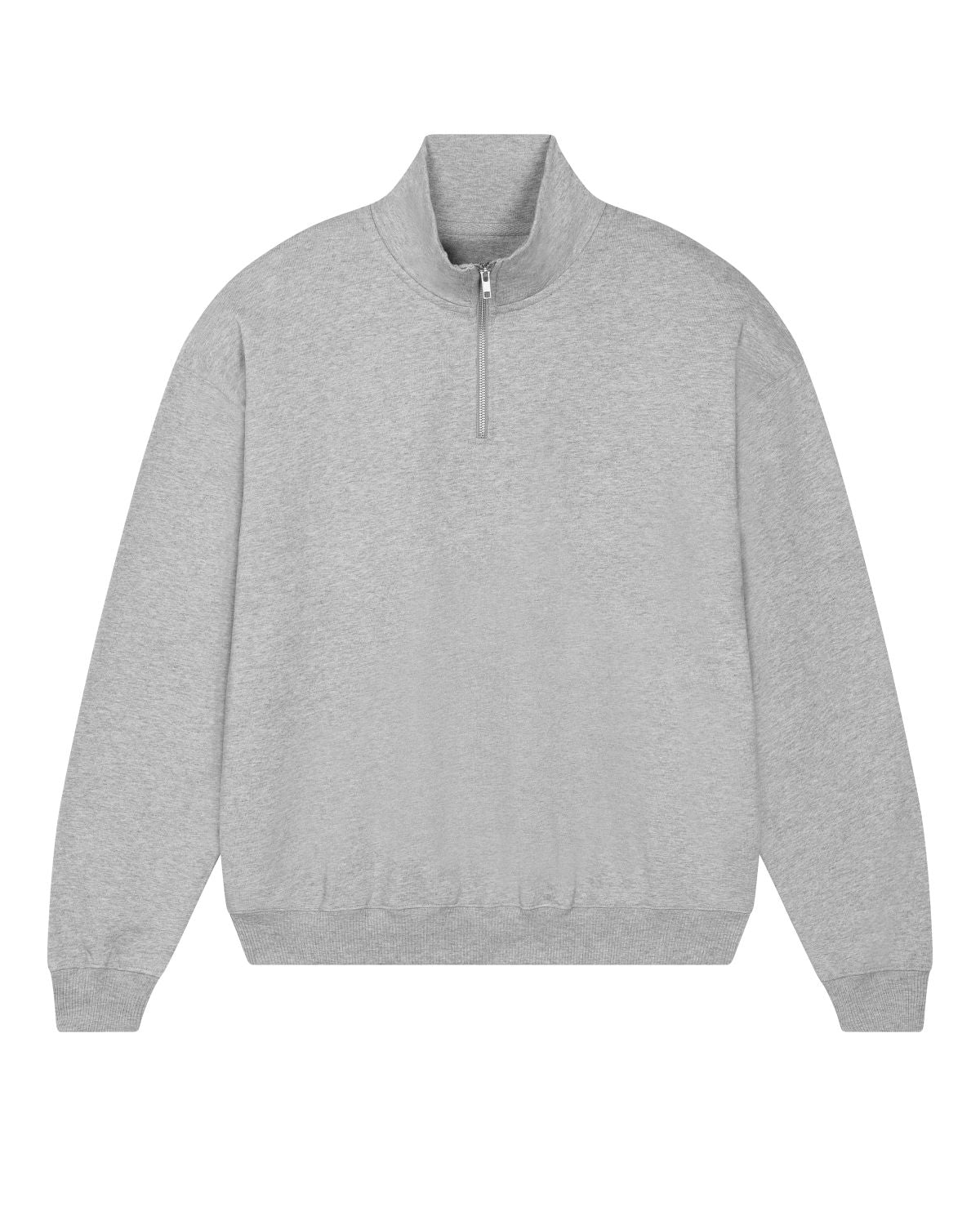 mecilla [*26795] THE UNISEX BOXY DRY HAND FEEL QUARTER ZIP SWEATSHIRT