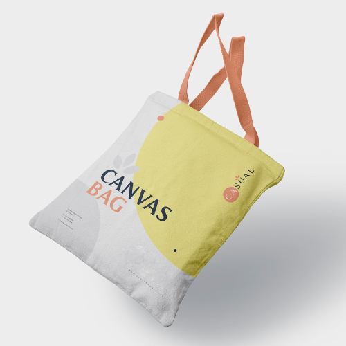 [**8BG3003] 315g recycled cotton canvas bag