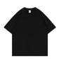 Smell Neckline Pure Cotton Off-Shoulder Loose Round Neck T-Shirt 230g