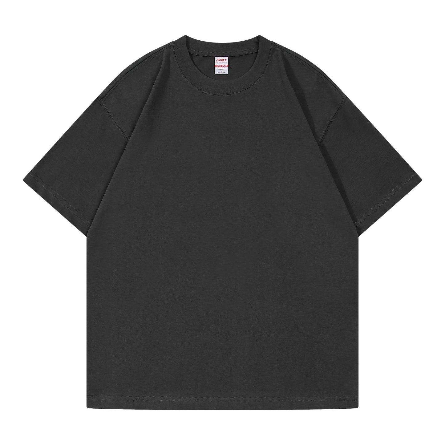 Round Neck Loose and Thick Off-Shoulder T-Shirt 270g