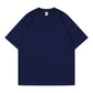 Round Neck Loose and Thick Off-Shoulder T-Shirt 270g