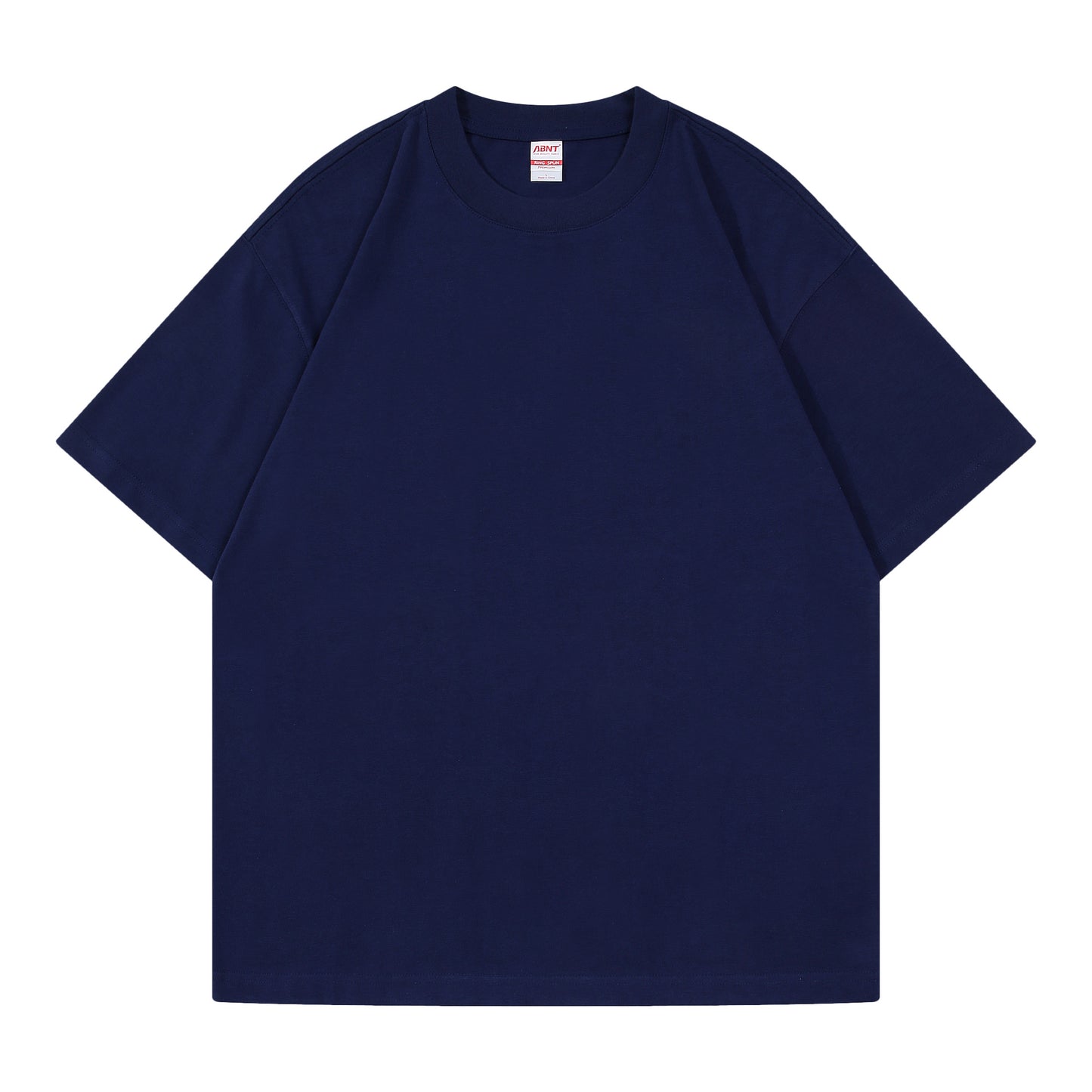 Round Neck Loose and Thick Off-Shoulder T-Shirt 270g