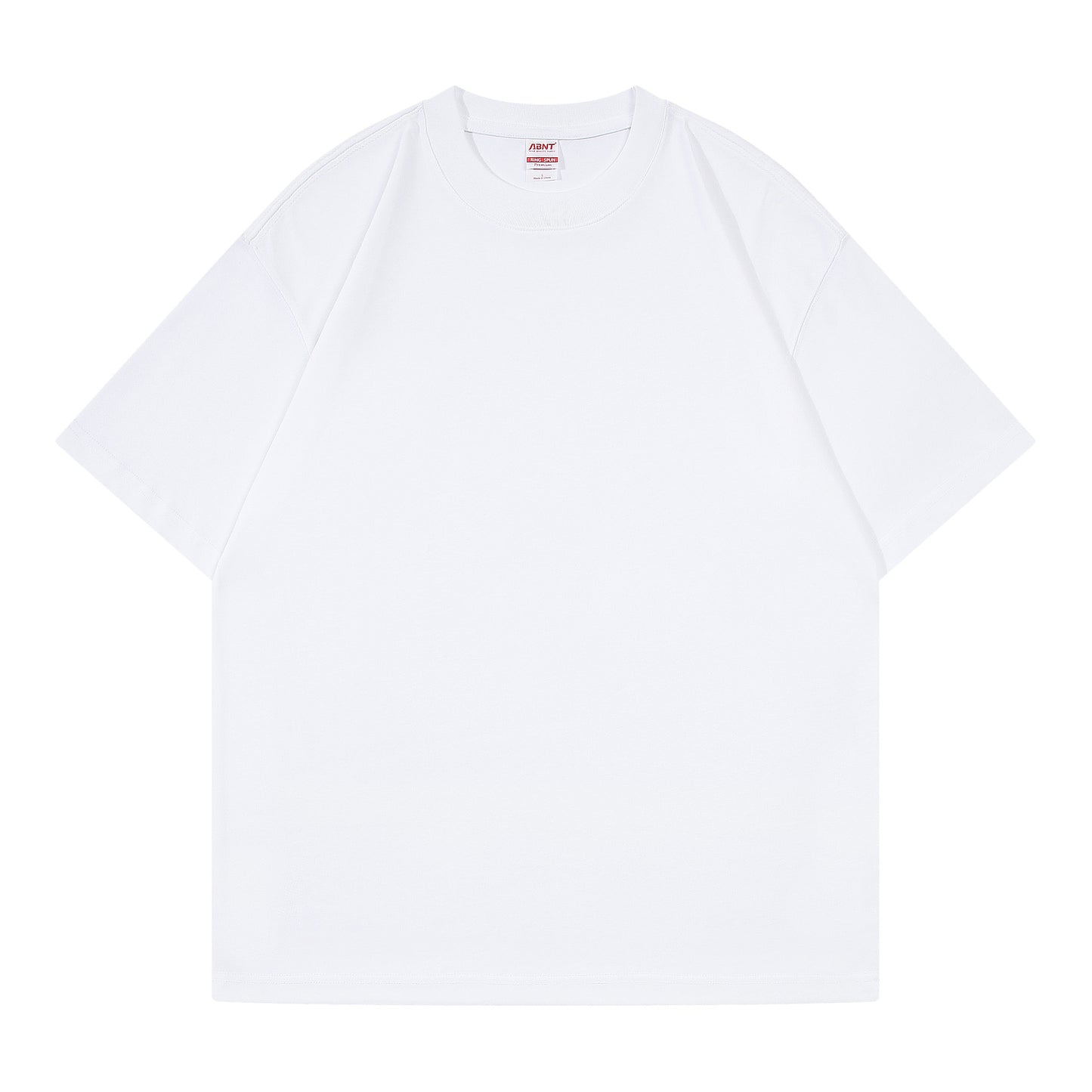 Round Neck Loose and Thick Off-Shoulder T-Shirt 270g