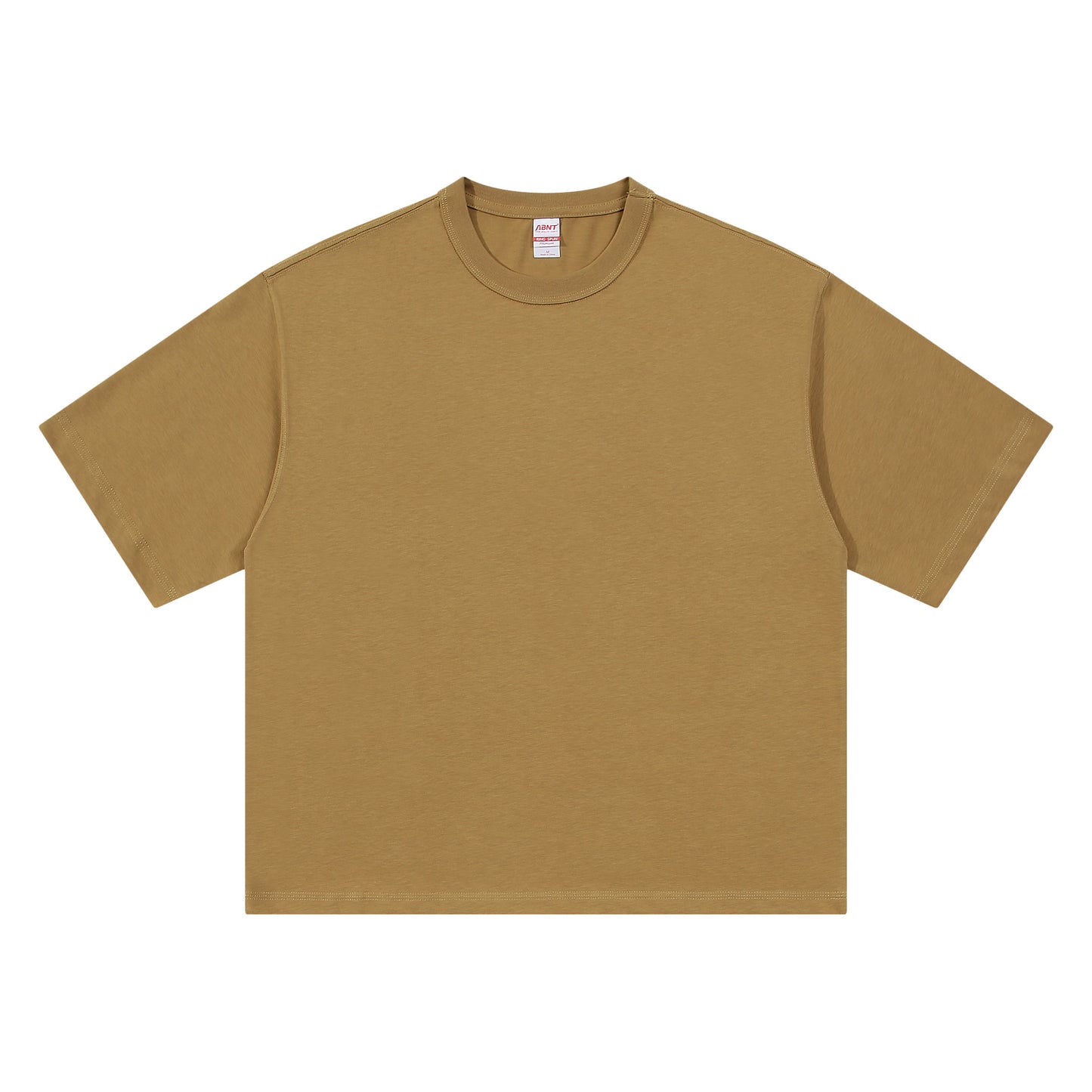 Dropped Shoulder Three-Needle Heavy Cotton Round Neck Loos T-Shirt 270g