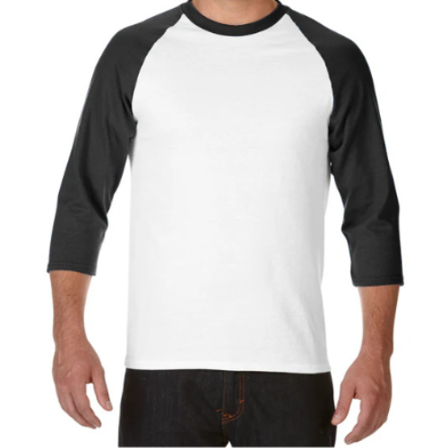 mecilla [*76700] PREMIUM COTTON RAGLAN RING SPUN T-SHIRT (THREE-QUARTER SLEEVE))