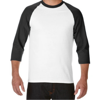 mecilla [*76700] PREMIUM COTTON RAGLAN RING SPUN T-SHIRT (THREE-QUARTER SLEEVE))