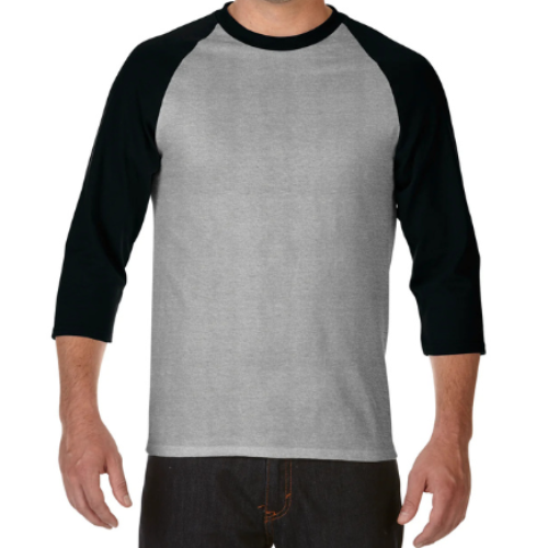 mecilla [*76700] PREMIUM COTTON RAGLAN RING SPUN T-SHIRT (THREE-QUARTER SLEEVE))