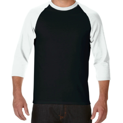 mecilla [*76700] PREMIUM COTTON RAGLAN RING SPUN T-SHIRT (THREE-QUARTER SLEEVE))