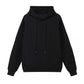 Polyester cotton drop shoulder hoodie side pockets