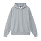 Polyester cotton drop shoulder hoodie side pockets