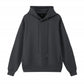 Polyester cotton drop shoulder hoodie side pockets