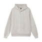 Polyester cotton drop shoulder hoodie side pockets