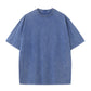 Pure Cotton Batik Distressed Round Neck Short Sleeves 230g