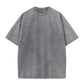 Pure Cotton Batik Distressed Round Neck Short Sleeves 230g