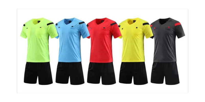 Unisex quick-drying breathable football referee uniform