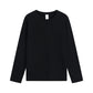 Pure cotton round neck long-sleeved T-shirt 200g