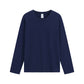 Pure cotton round neck long-sleeved T-shirt 200g