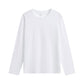 Pure cotton round neck long-sleeved T-shirt 200g
