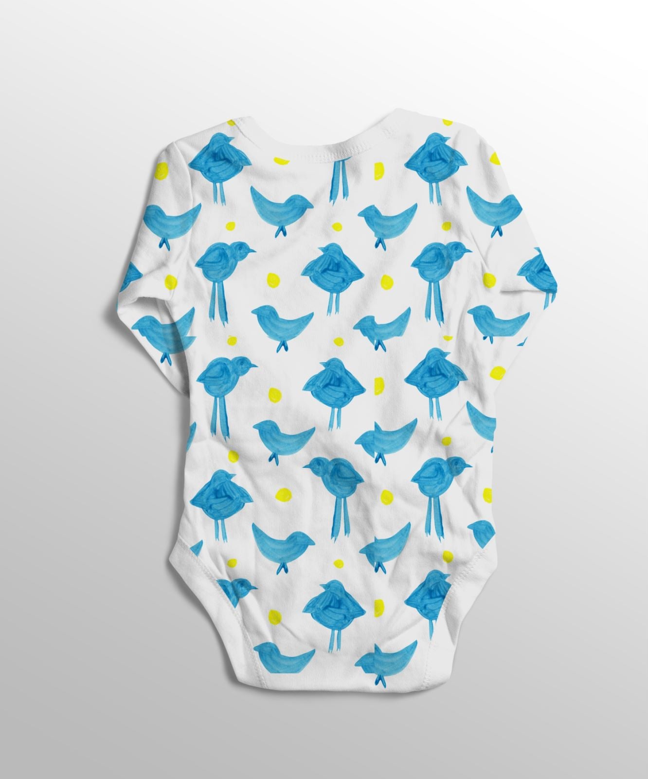 mecilla [*8AW3704] CUSTOMIZED PRINTED SHORT SLEEVE ORGANIC COTTON BABY ROMPE       RS