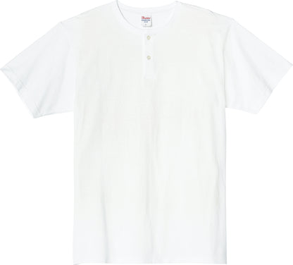 Printstar [00104-CHN] 5.6oz Heavy Weight Henley Neck T-Shirts