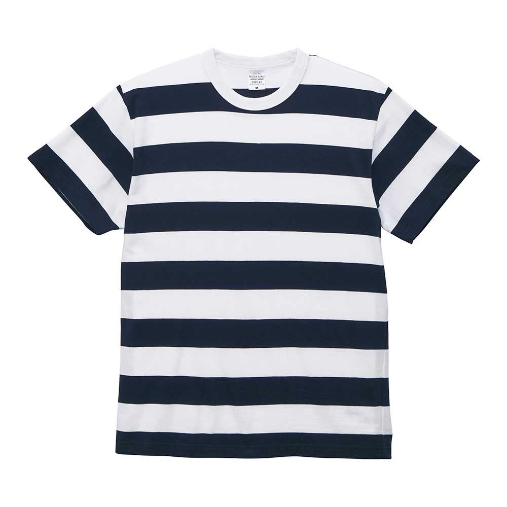 United Athle [5625-01] Adult Striped Cotton T-shirt / 成人橫條紋T恤