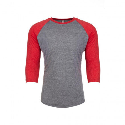 Next Level Apparel [NL6051] Unisex Tri-Blend 3/4 Raglan / 中性三合一面料3/4插肩袖T恤